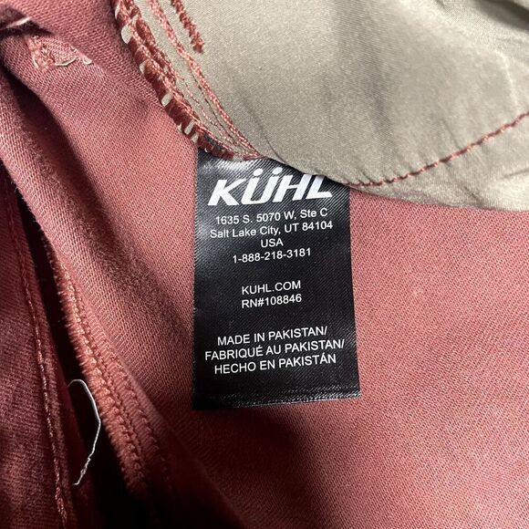 Kuhl Kontour Women's Size 12 Regular Hiking Skinny Pants Stretch Red Rust 6373 - Picture 5 of 8